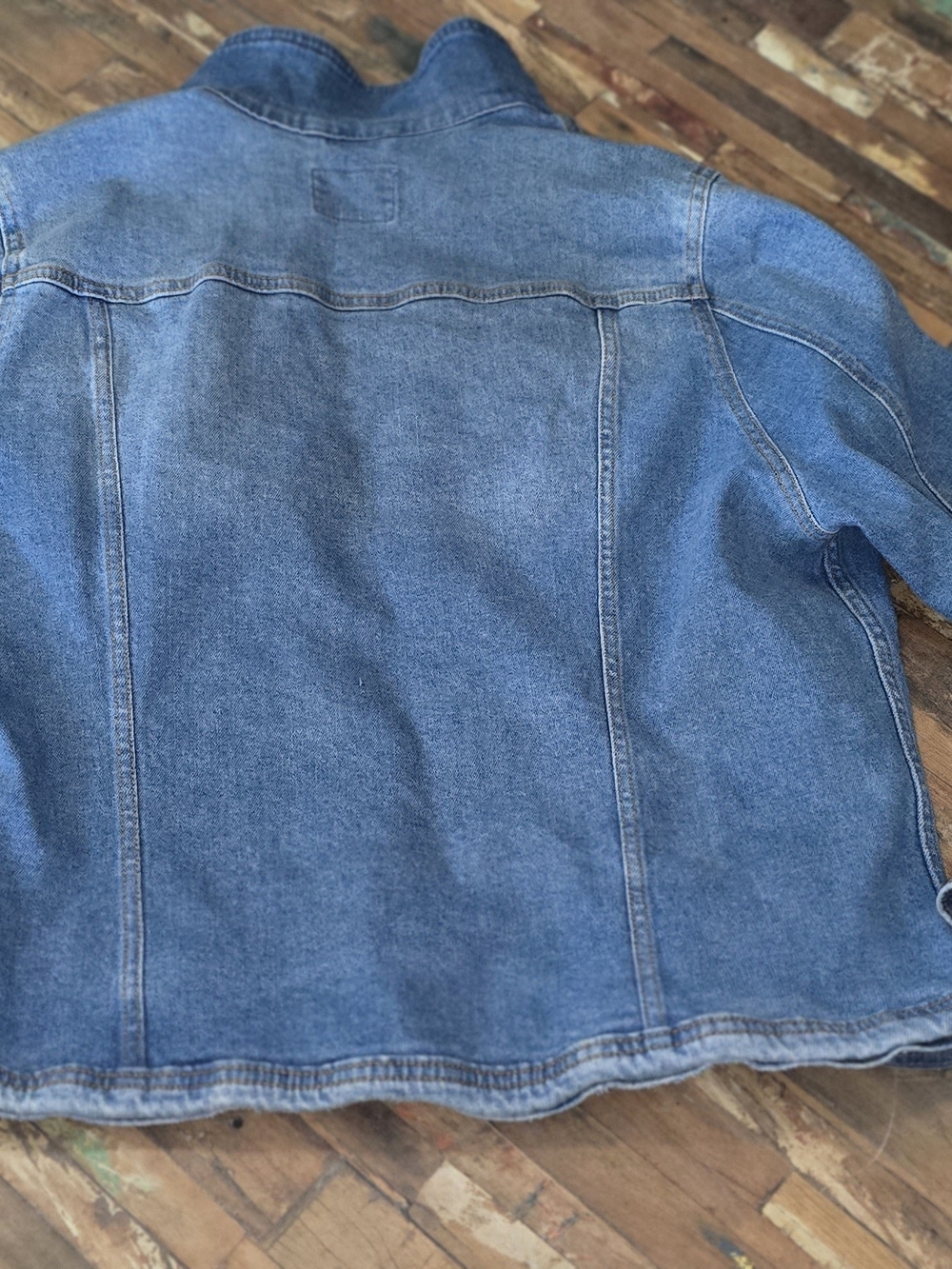 Universal Thread Light Blue Denim Jacket with Button Front - Picture 4 of 4